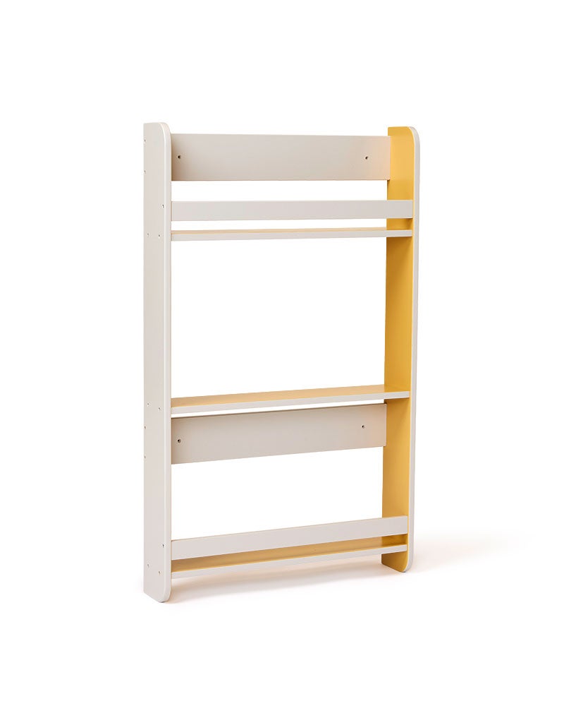 Book display grey mustard