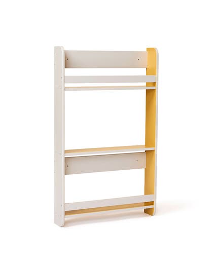 Book display grey mustard