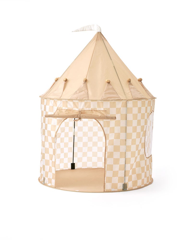Play tent check yellow