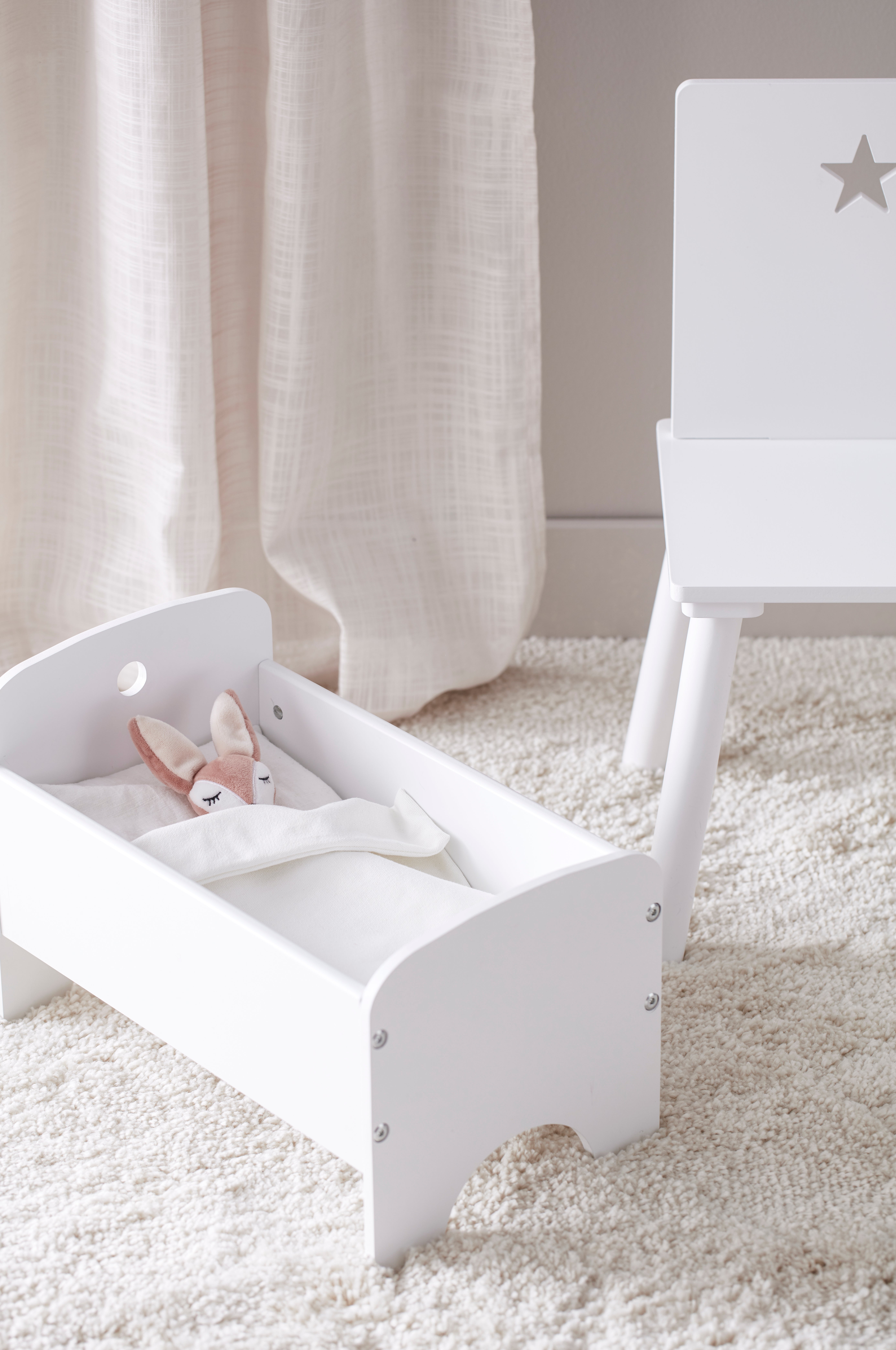 Dollbed white with bedset