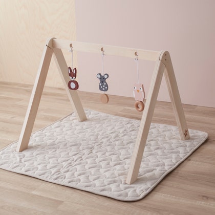 Baby gym figures wood