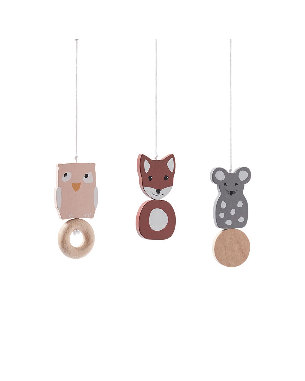 Baby gym figures wood