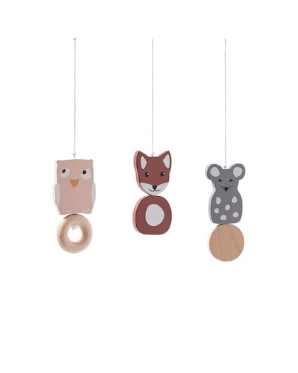 Baby gym figures wood
