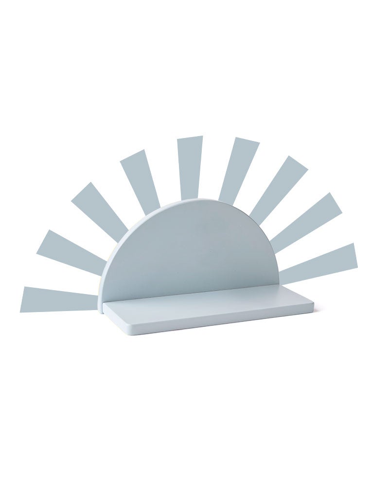 Shelf circle light blue incl stickers