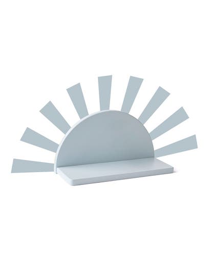 Shelf circle light blue incl stickers