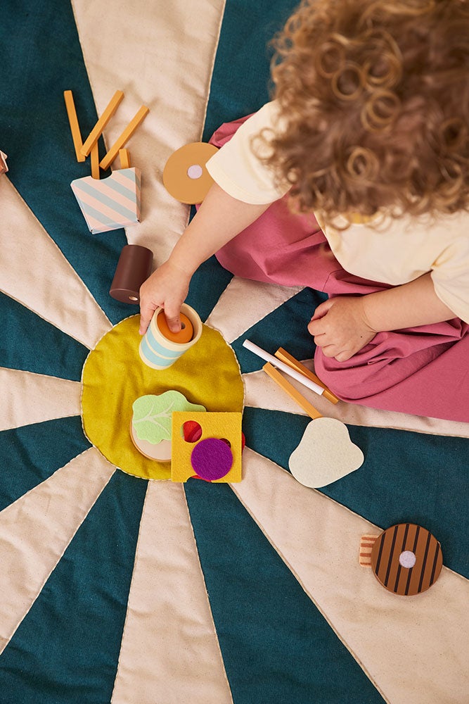 Hamburger menu play set 