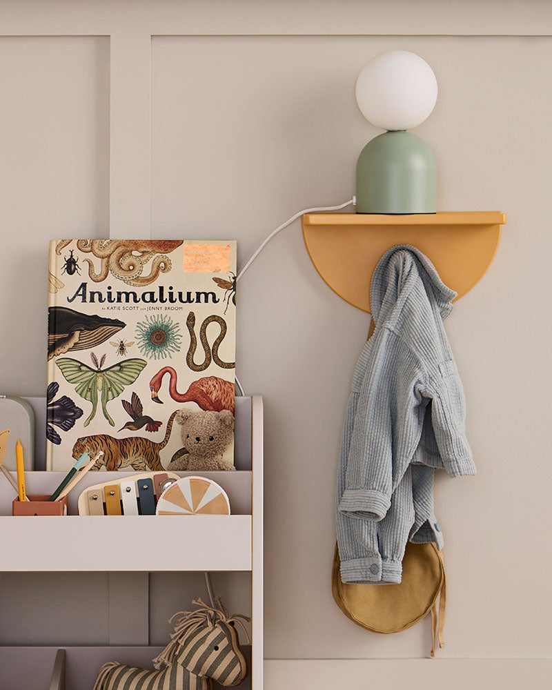 Shelf circle mustard 