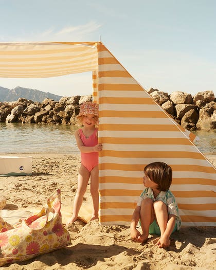 Beach tent yellow