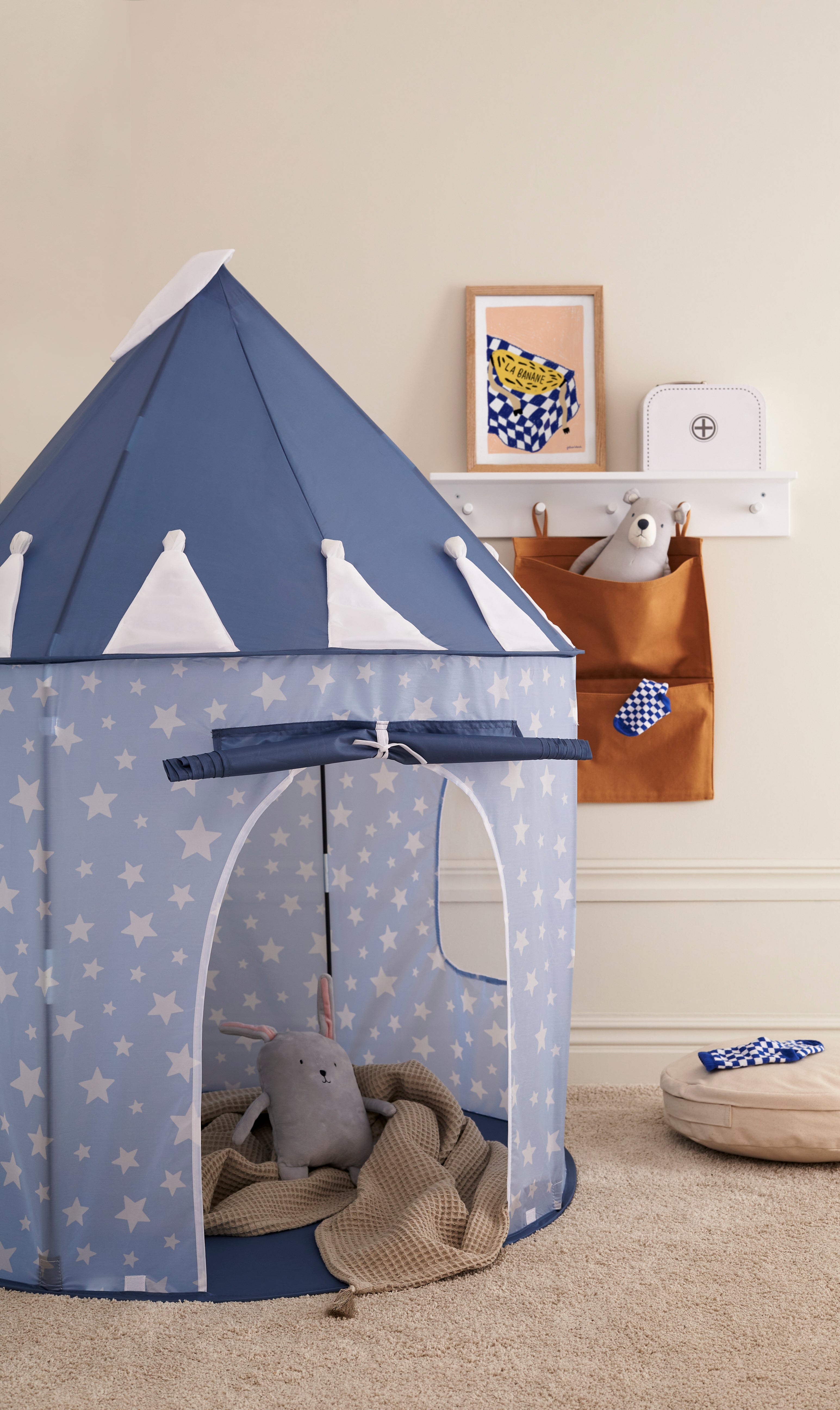 Play tent blue