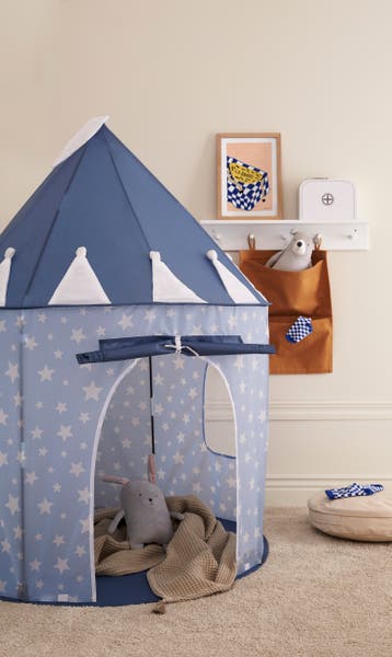 Play tent blue