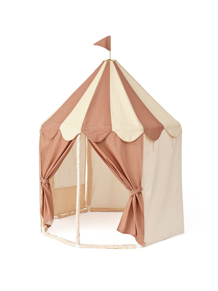 Pavillion tent stripe dusty brown