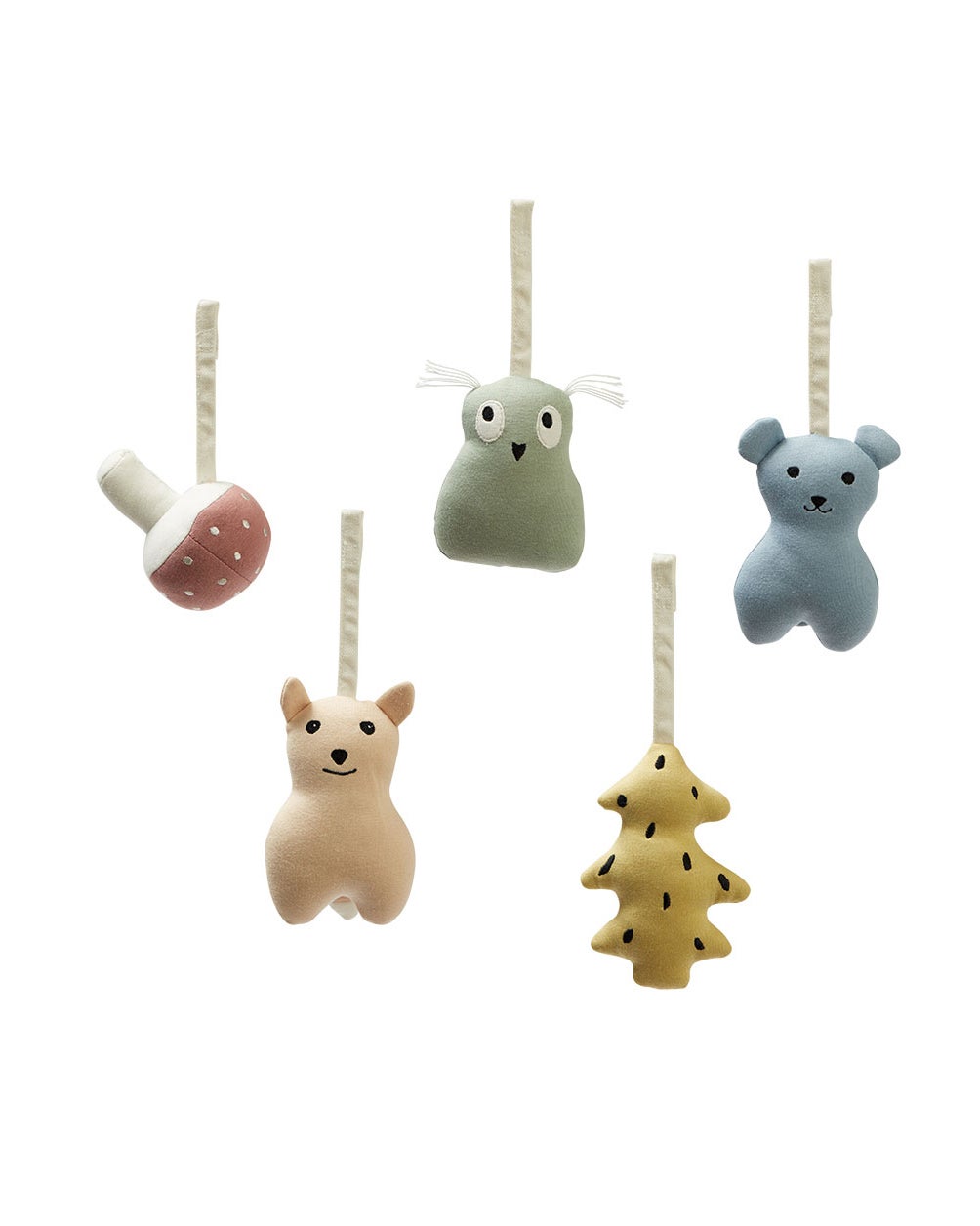 Baby gym figures woodland 5pcs