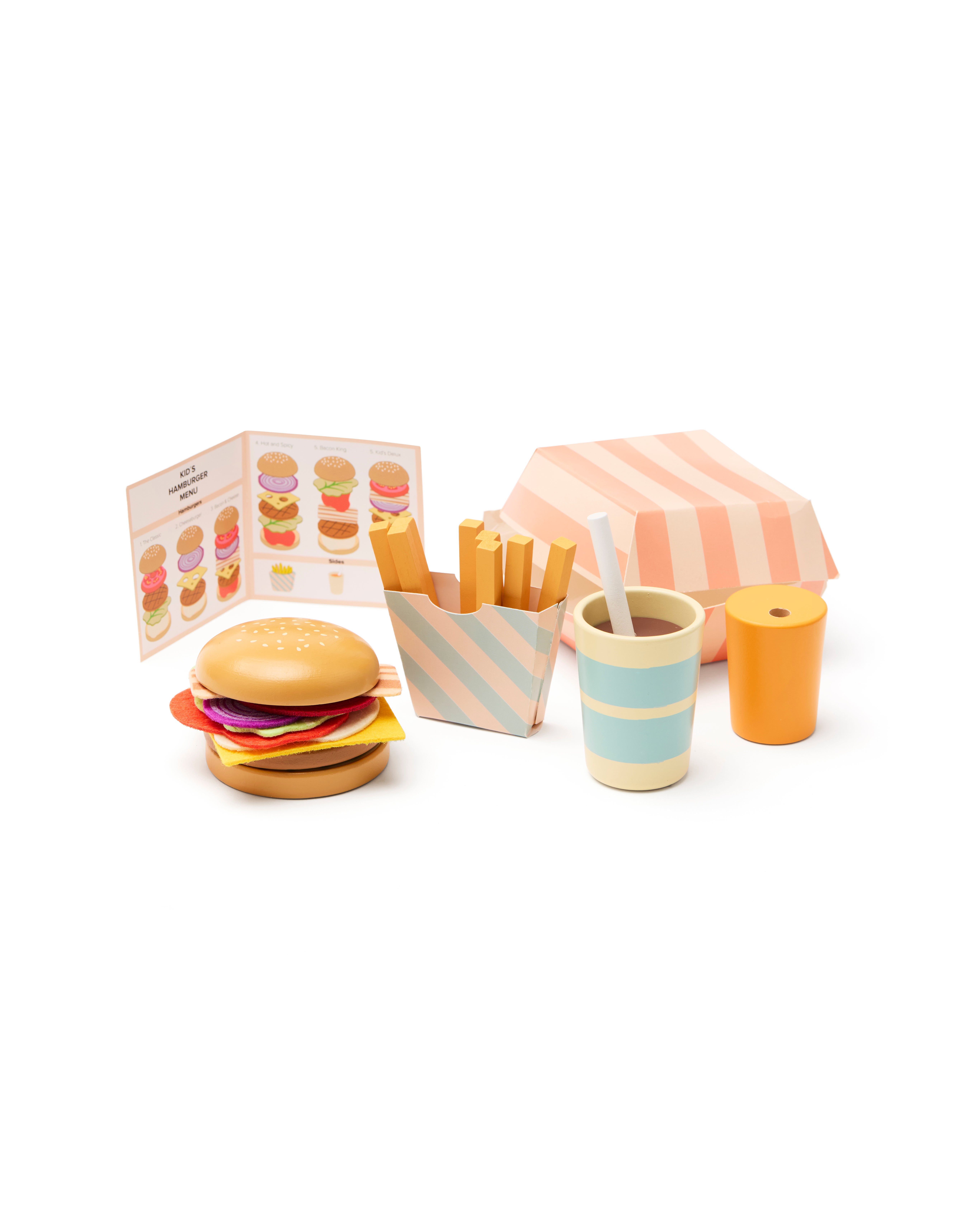 Hamburger menu play set 