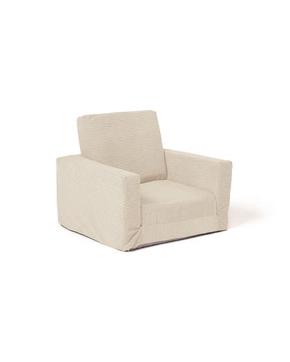Armchair foldable off-white