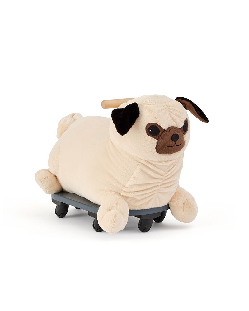 Ride Along Peg the pug dog