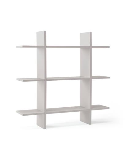Wall shelf 3 level grey