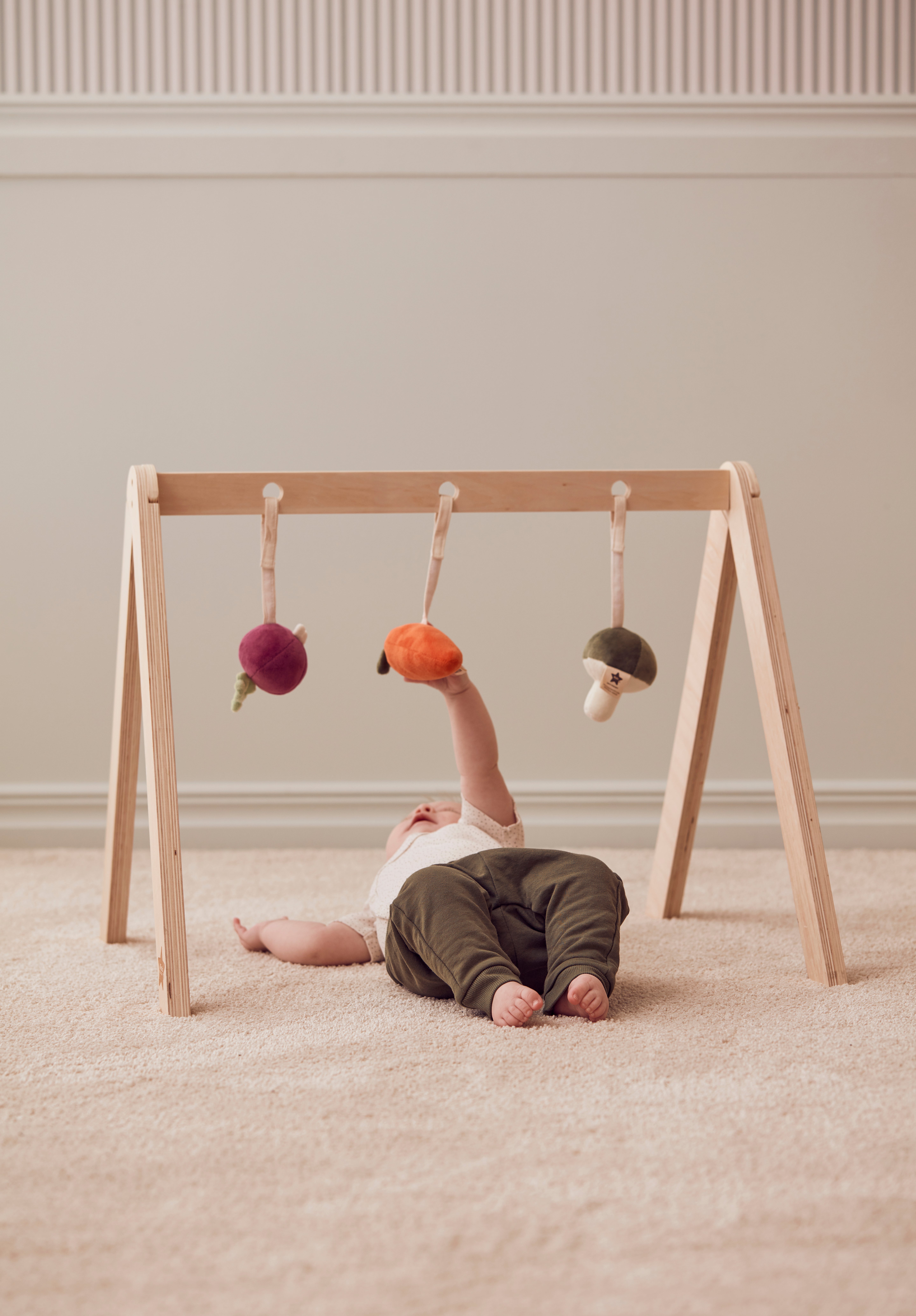 Baby gym wooden frame