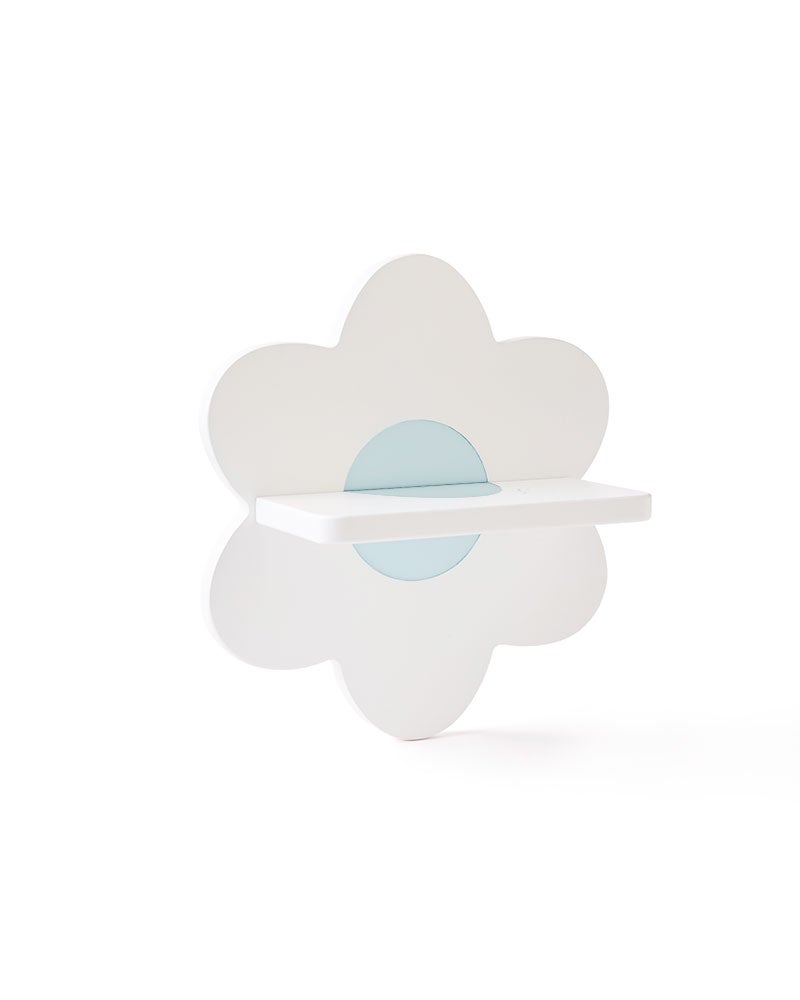 Shelf flower white