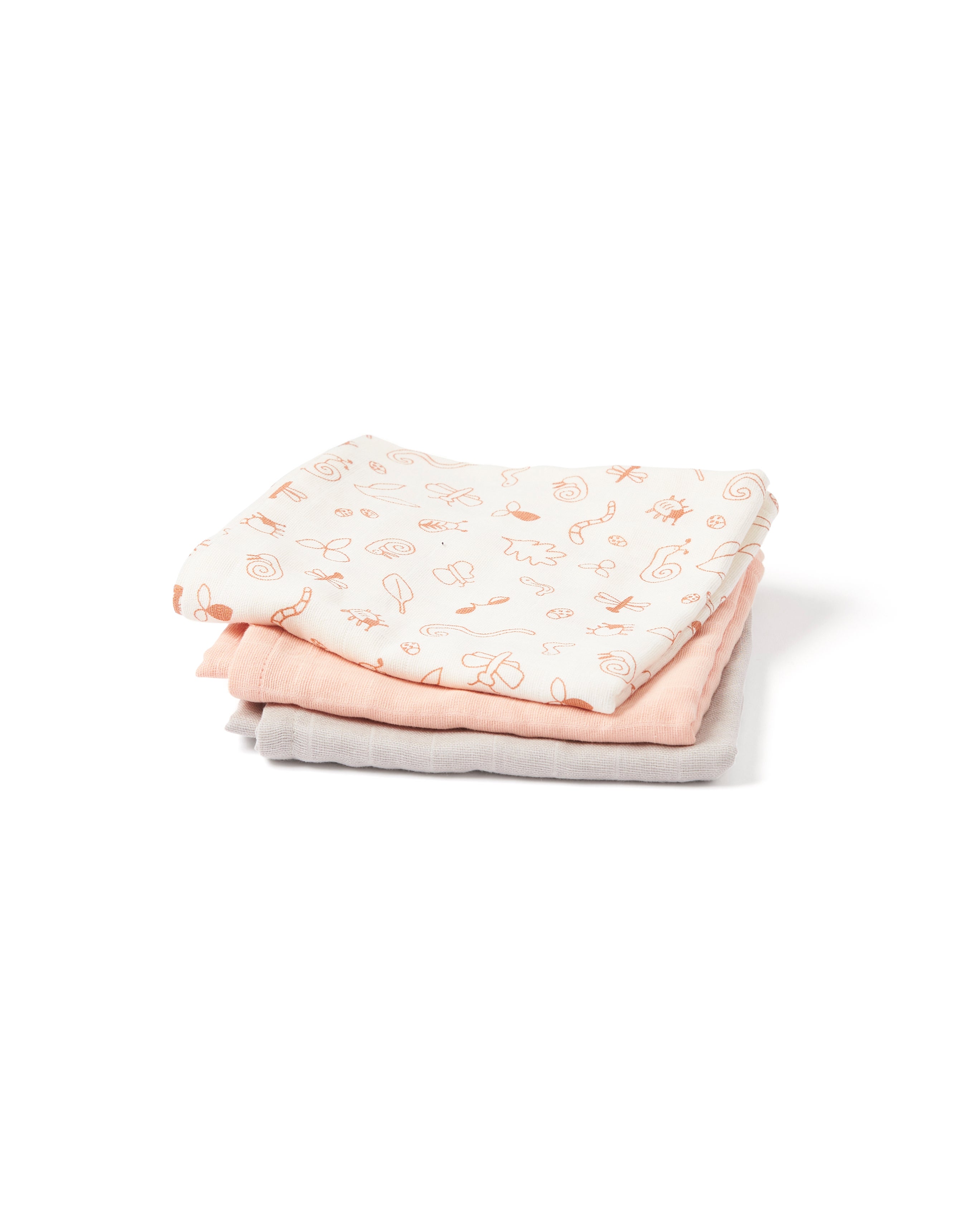 Muslin baby blanket pink mix